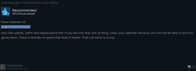 Illustration for article titled Battlerite, As Told By Steam Reviews